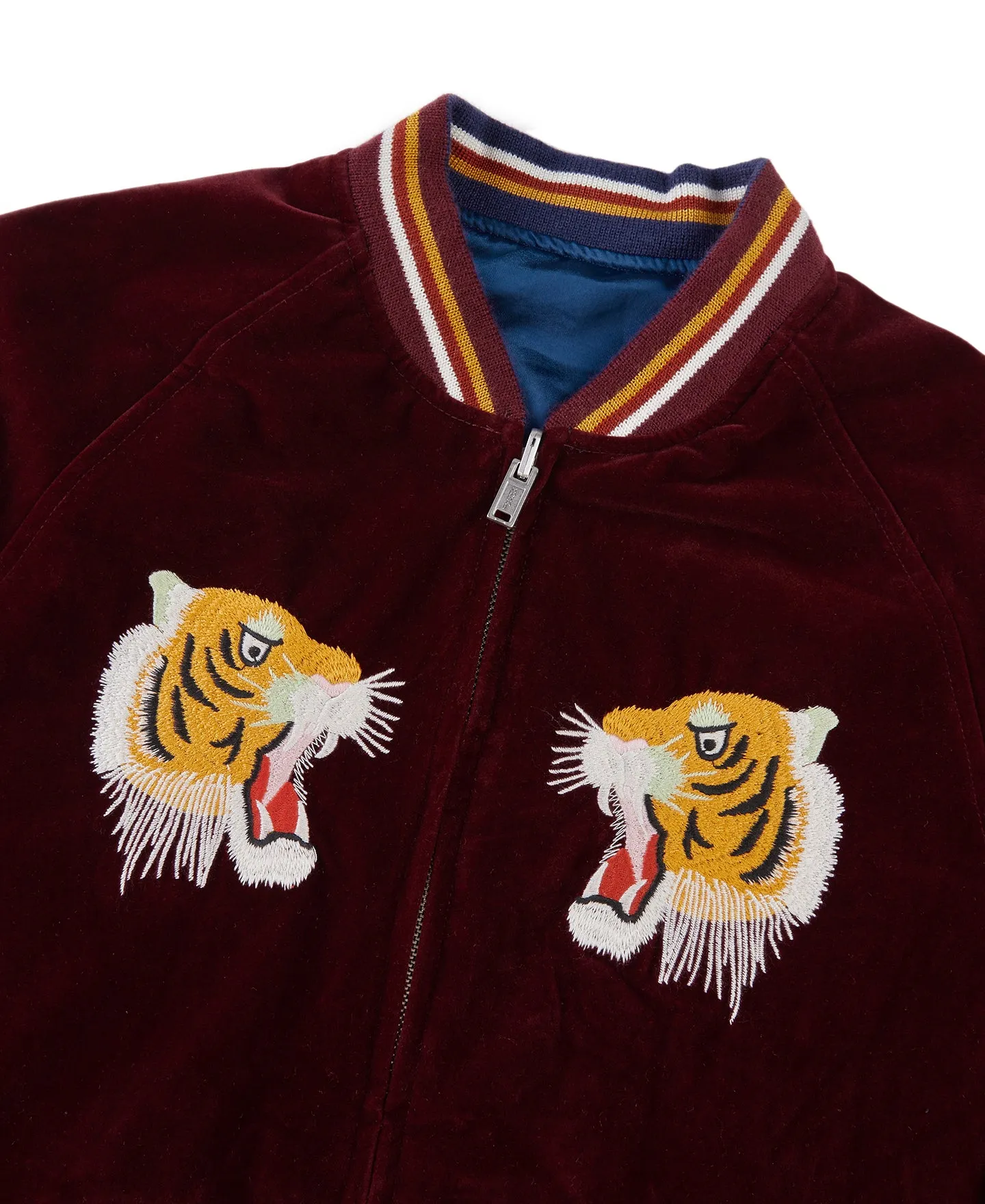 1950s Reversible Acetate Souvenir Jacket - Dragon Tiger Falcon