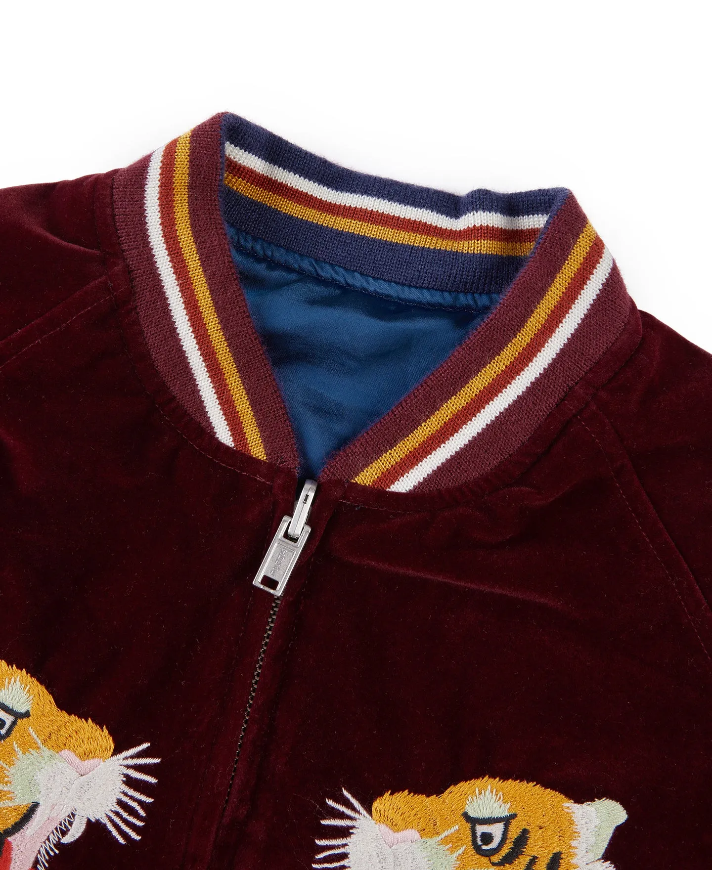 1950s Reversible Acetate Souvenir Jacket - Dragon Tiger Falcon