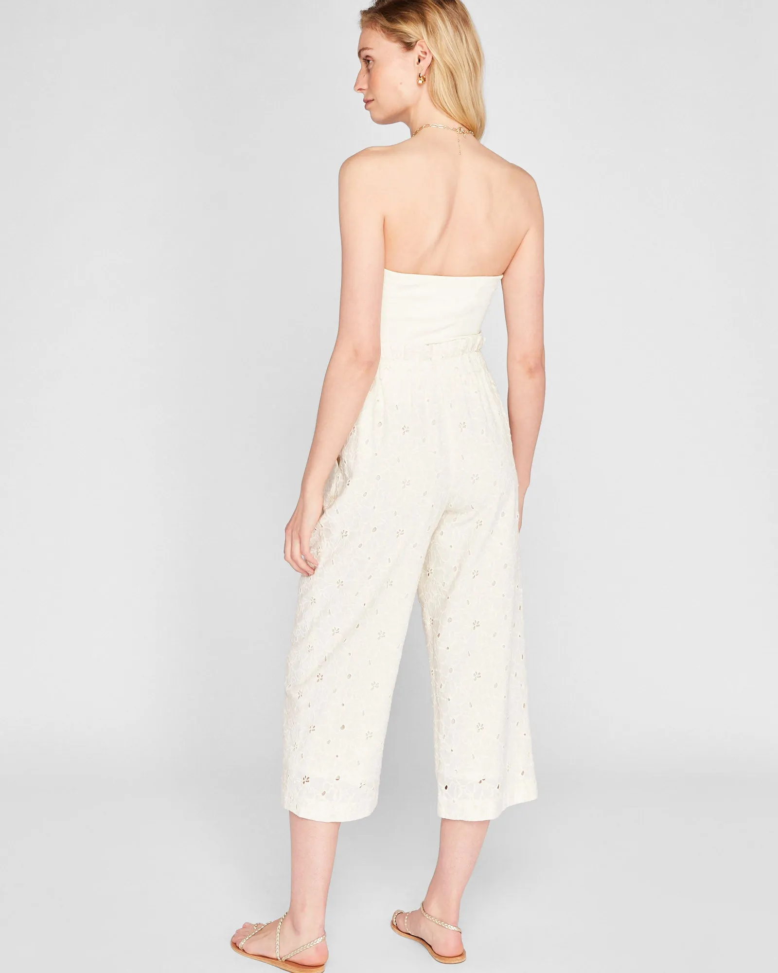 Anreannah Eyelet Wide Leg Pant