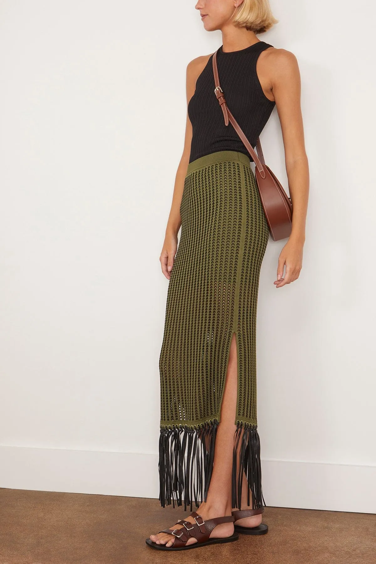 Arden Skirt in Army Green