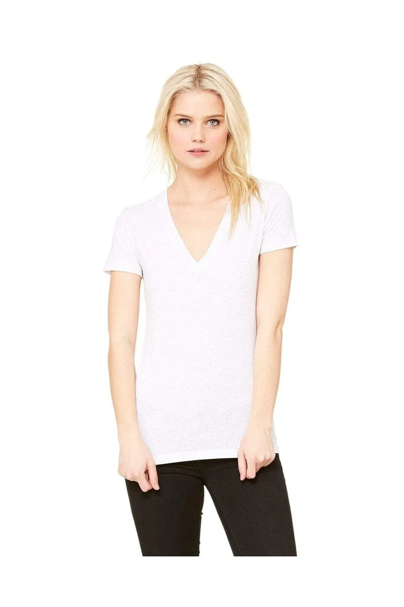 Bella Canvas 8435: Ladies' Triblend Short-Sleeve Deep V-Neck T-Shirt