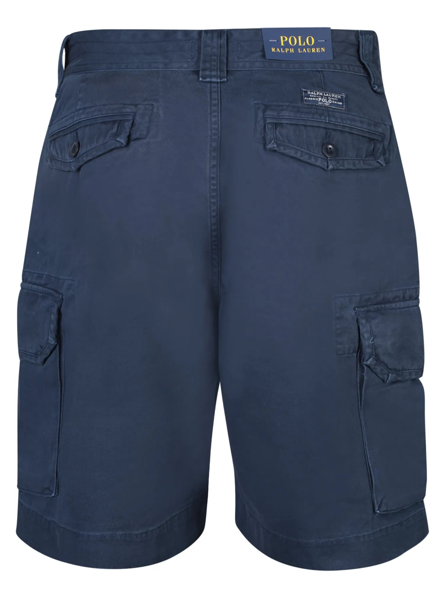 Blue Cotton Cargo Bermuda