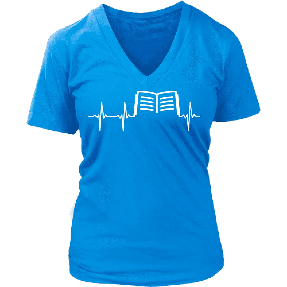 Book heart beat - V-neck