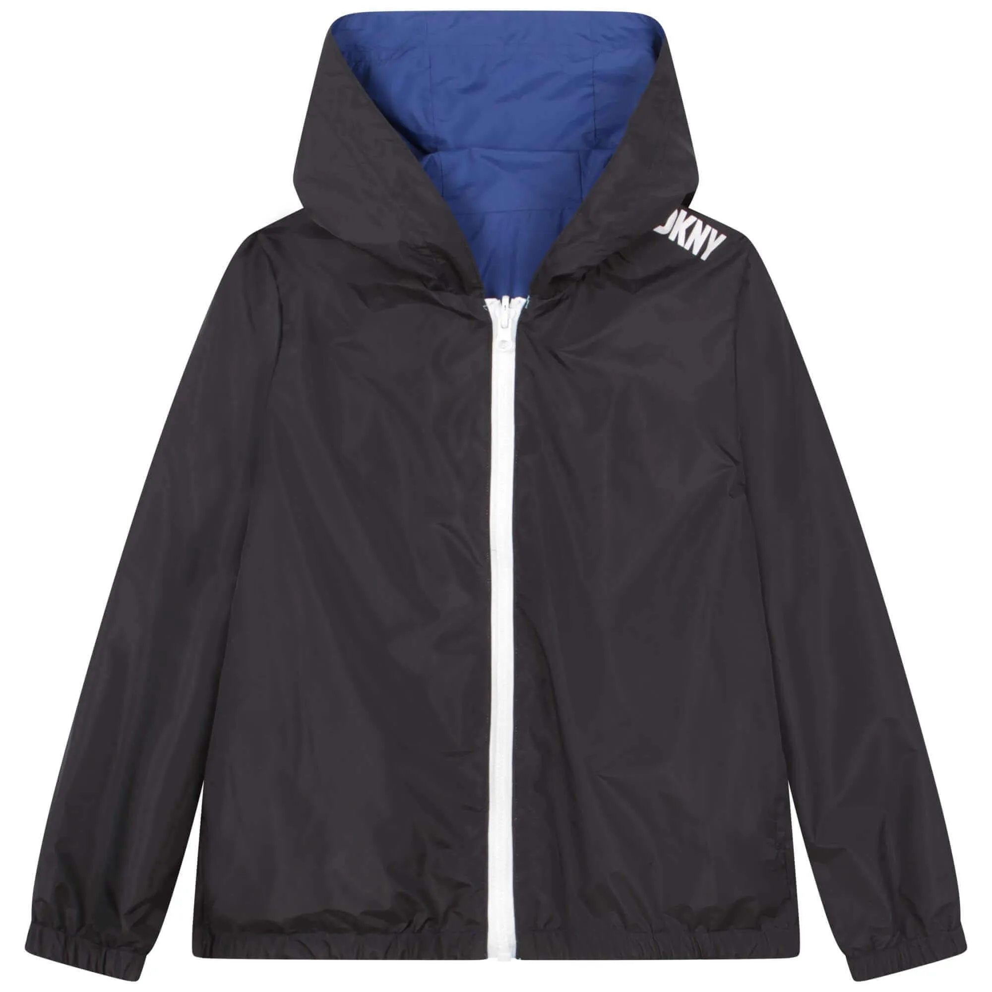 Boys Black & Blue Reversible Zip Up Jacket