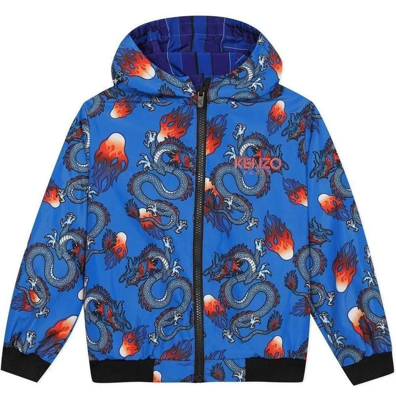 Boys Blue Dragon Celebration Jb Reversible Windbreak