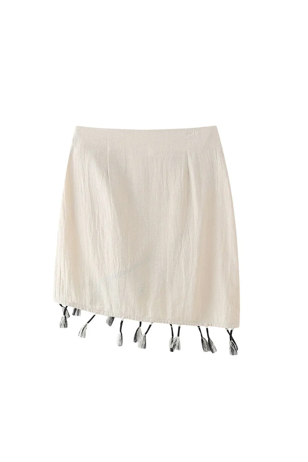 ‘Charlotte’ Fringe Mini Skirt （2 Colors)