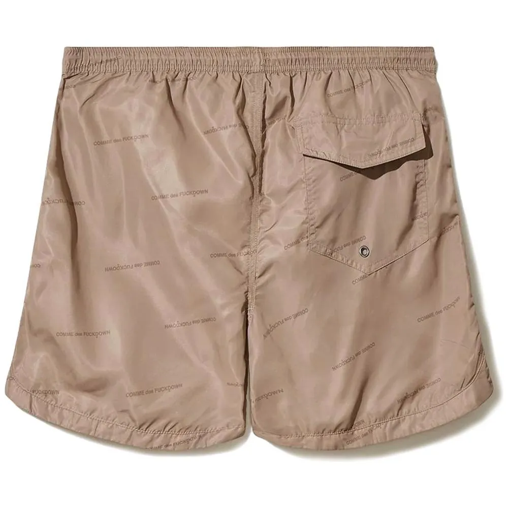 Comme Des Fuckdown Beige Polyester Swimwear