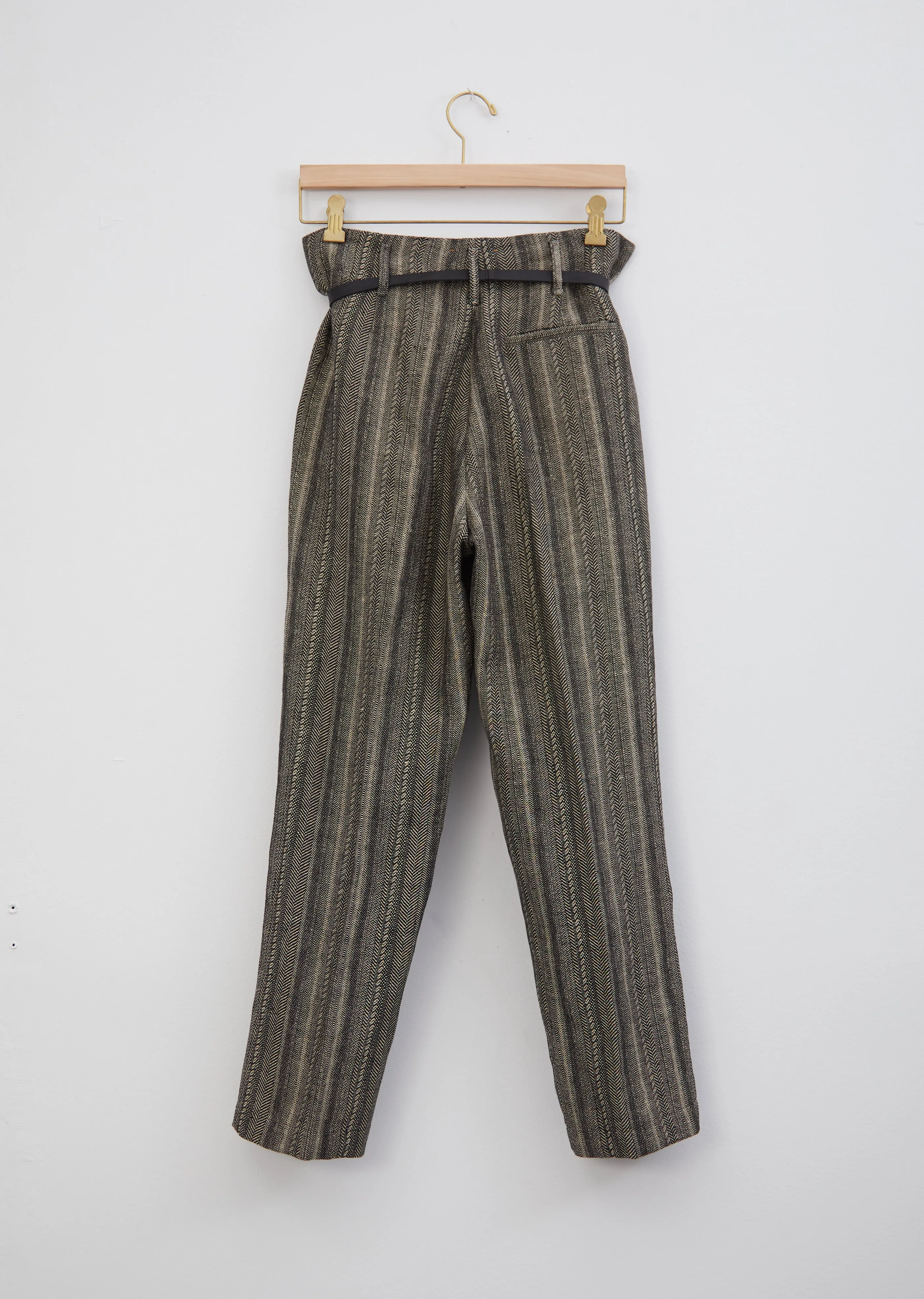 Cotton & Linen Herringbone Trouser