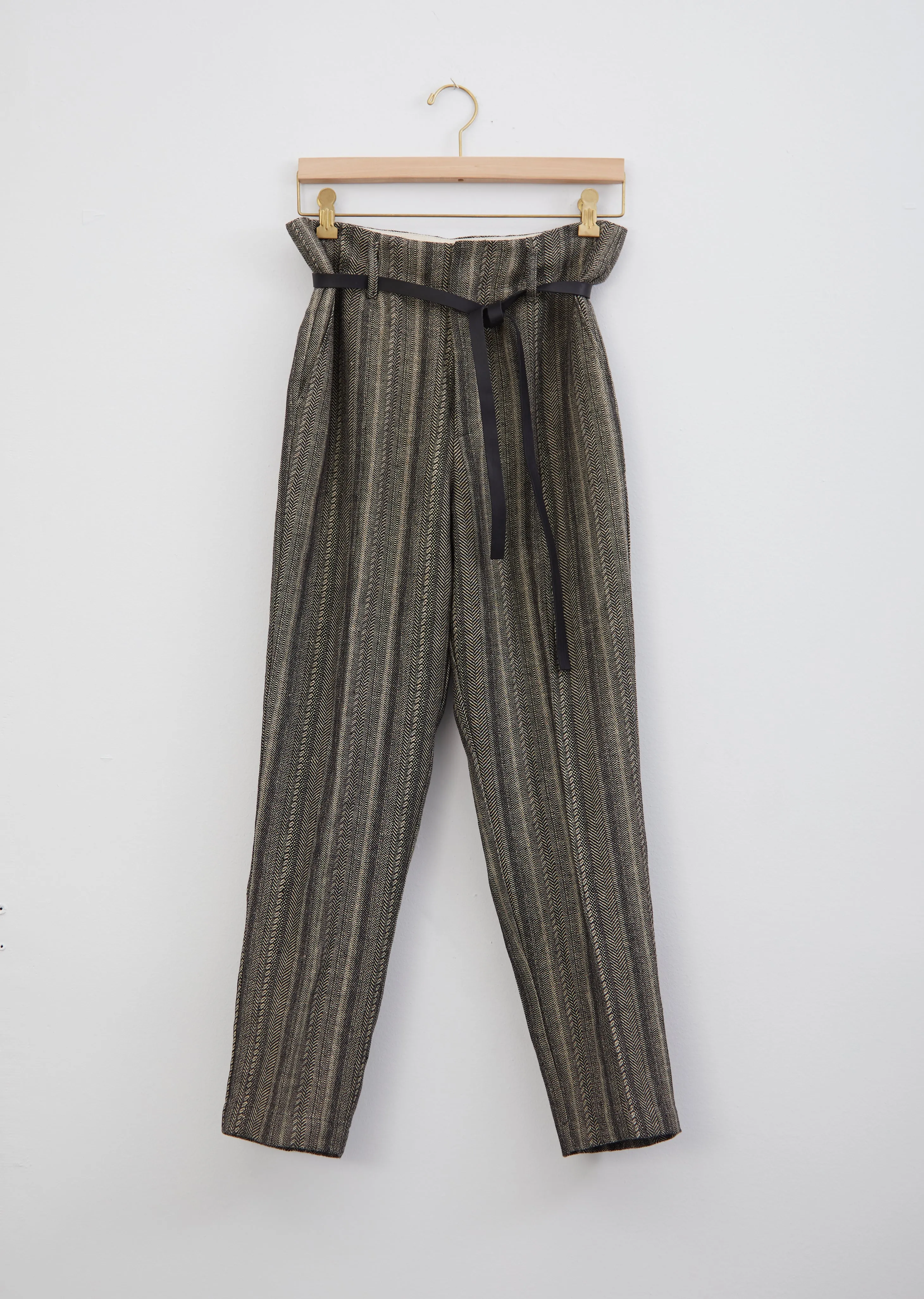 Cotton & Linen Herringbone Trouser