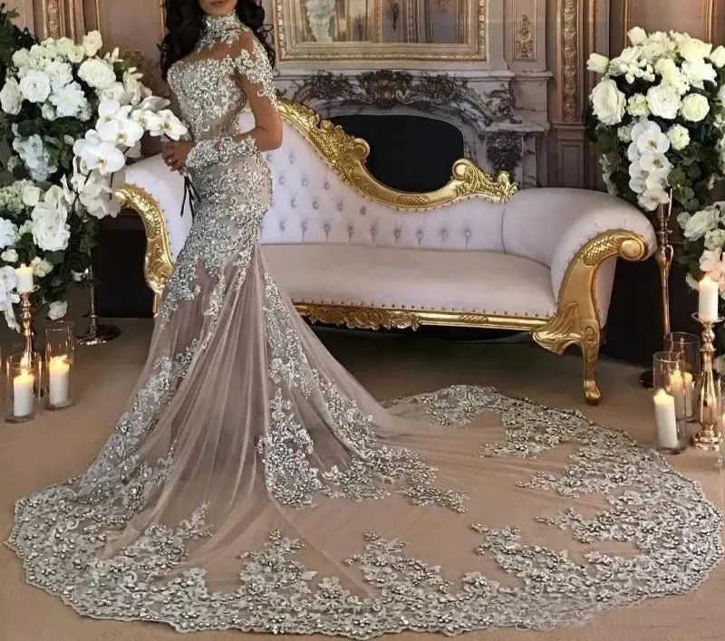 Couture Bejeweled Wedding Gown Set All Sizes/Colors