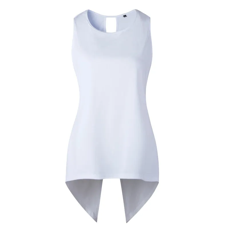 Cross-back Sleeveless Womens Tops