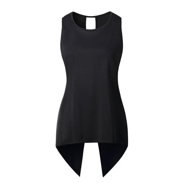 Cross-back Sleeveless Womens Tops