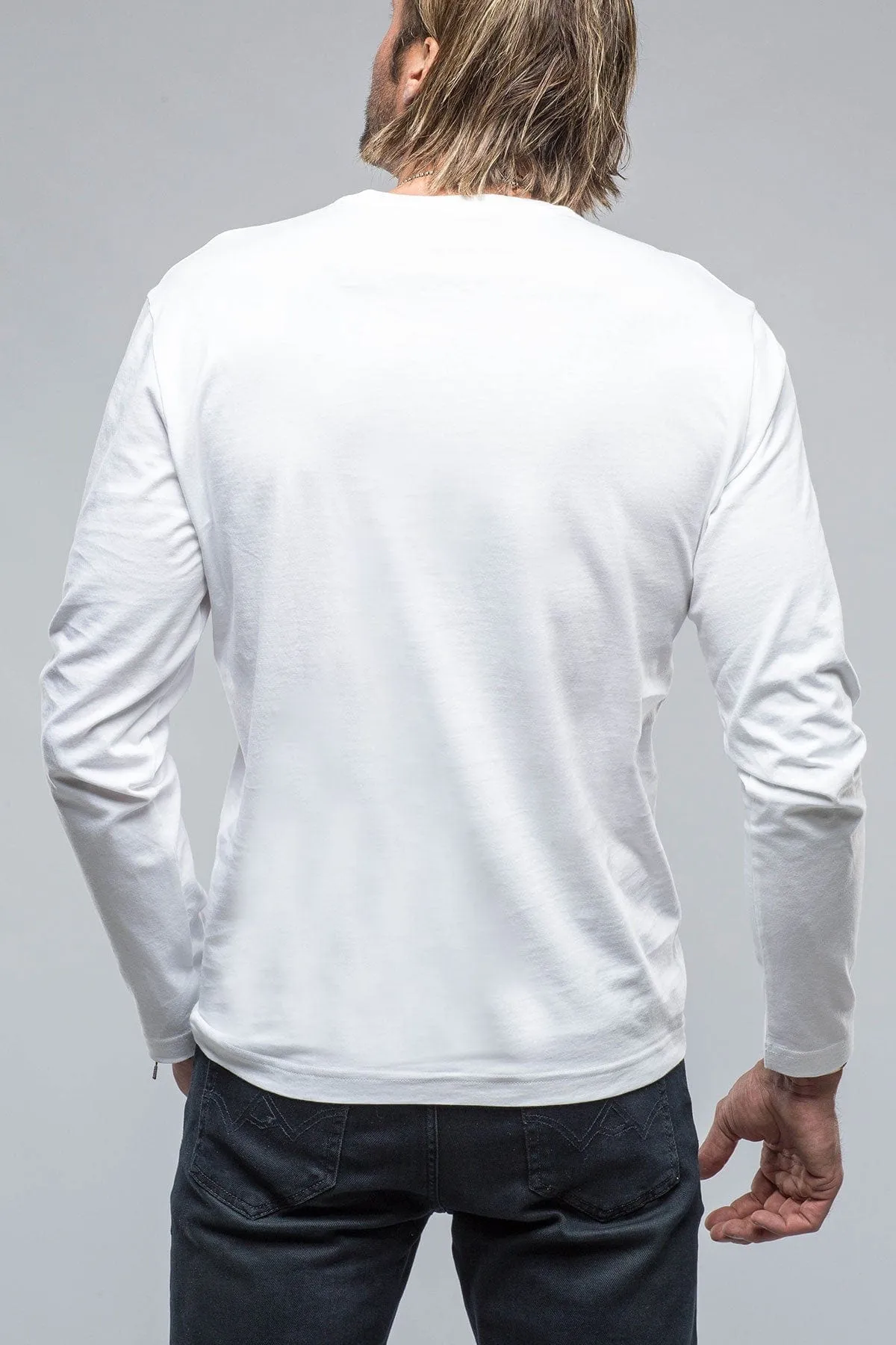 Del Mar LS V-Neck in White