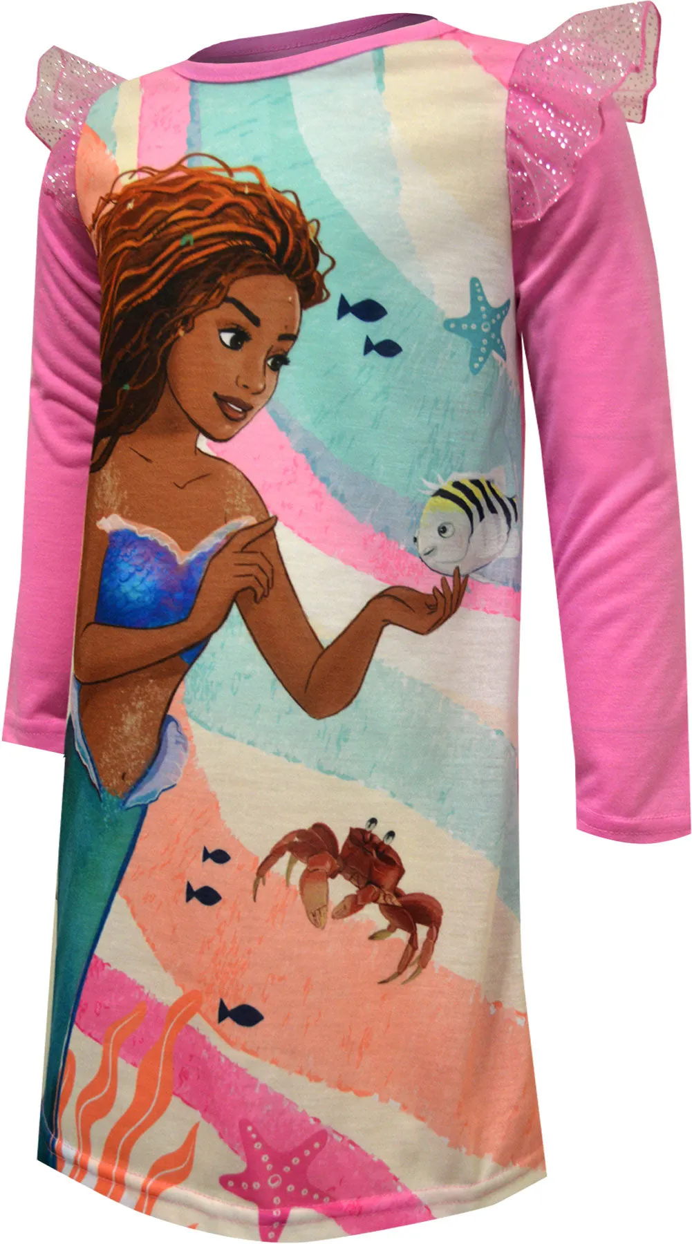 Disney Little Mermaid Movie Ariel and Flounder Nightgown