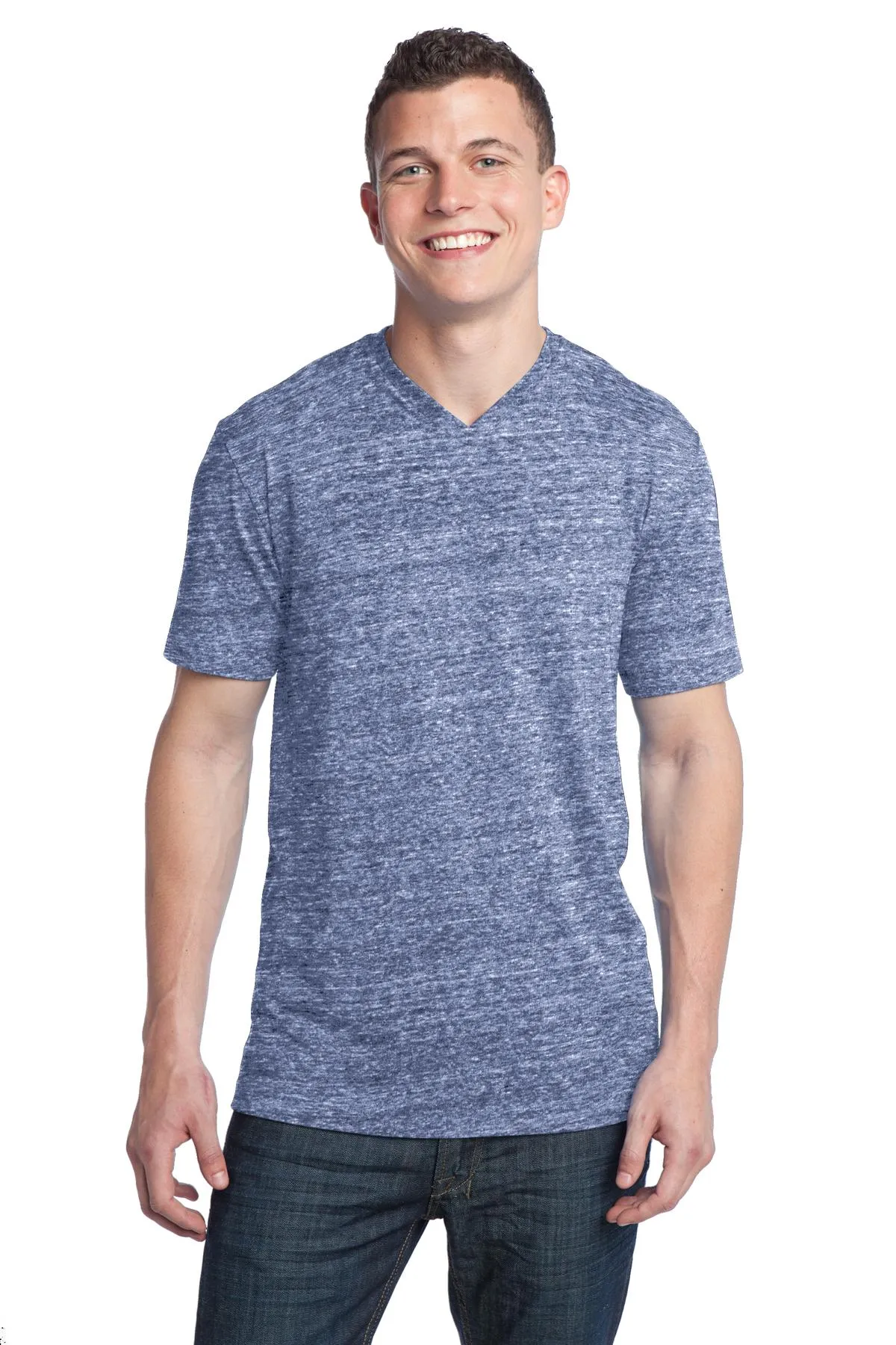 District Young Men's Tri-Blend V-Neck Tee DT142V