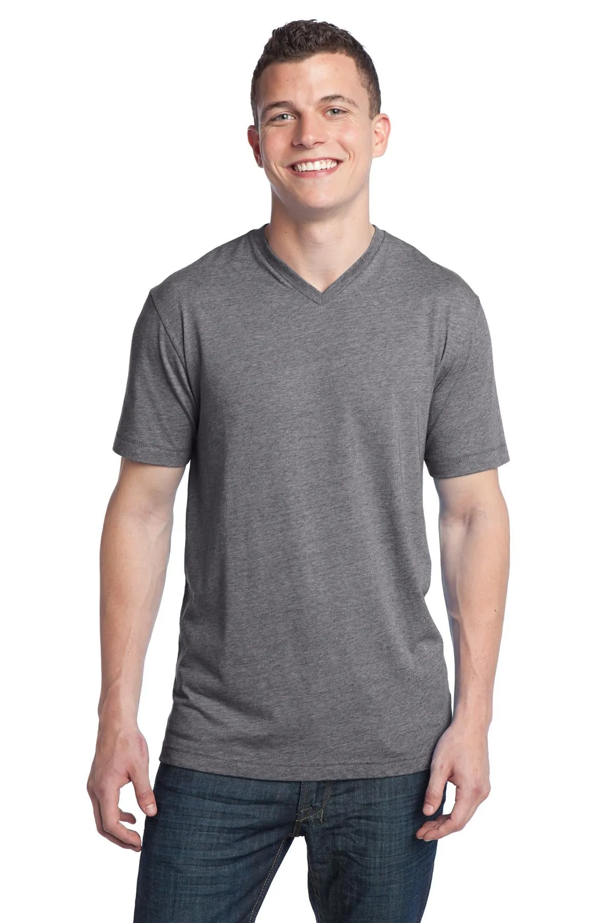 District Young Men's Tri-Blend V-Neck Tee DT142V