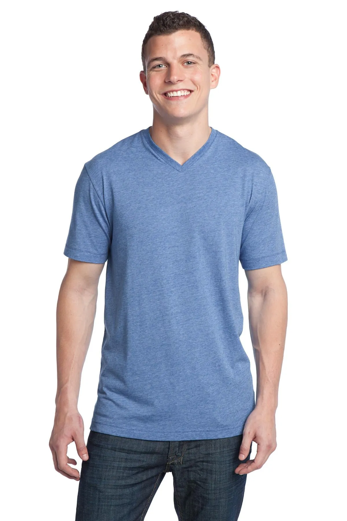 District Young Men's Tri-Blend V-Neck Tee DT142V