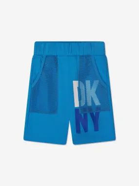 DKNY Boys Logo Bermuda Shorts in Blue