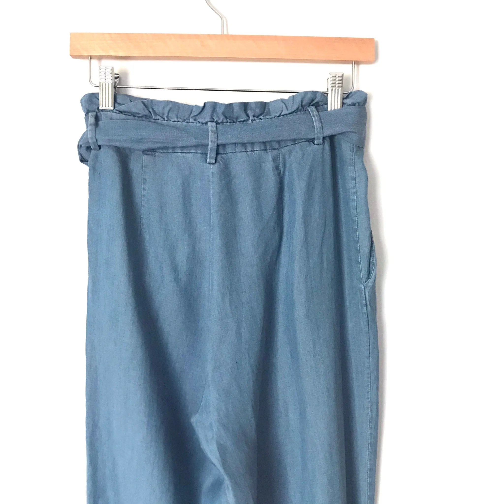 DO   BE Chambray Paperbag Pants- size S (Inseam 26.5”)