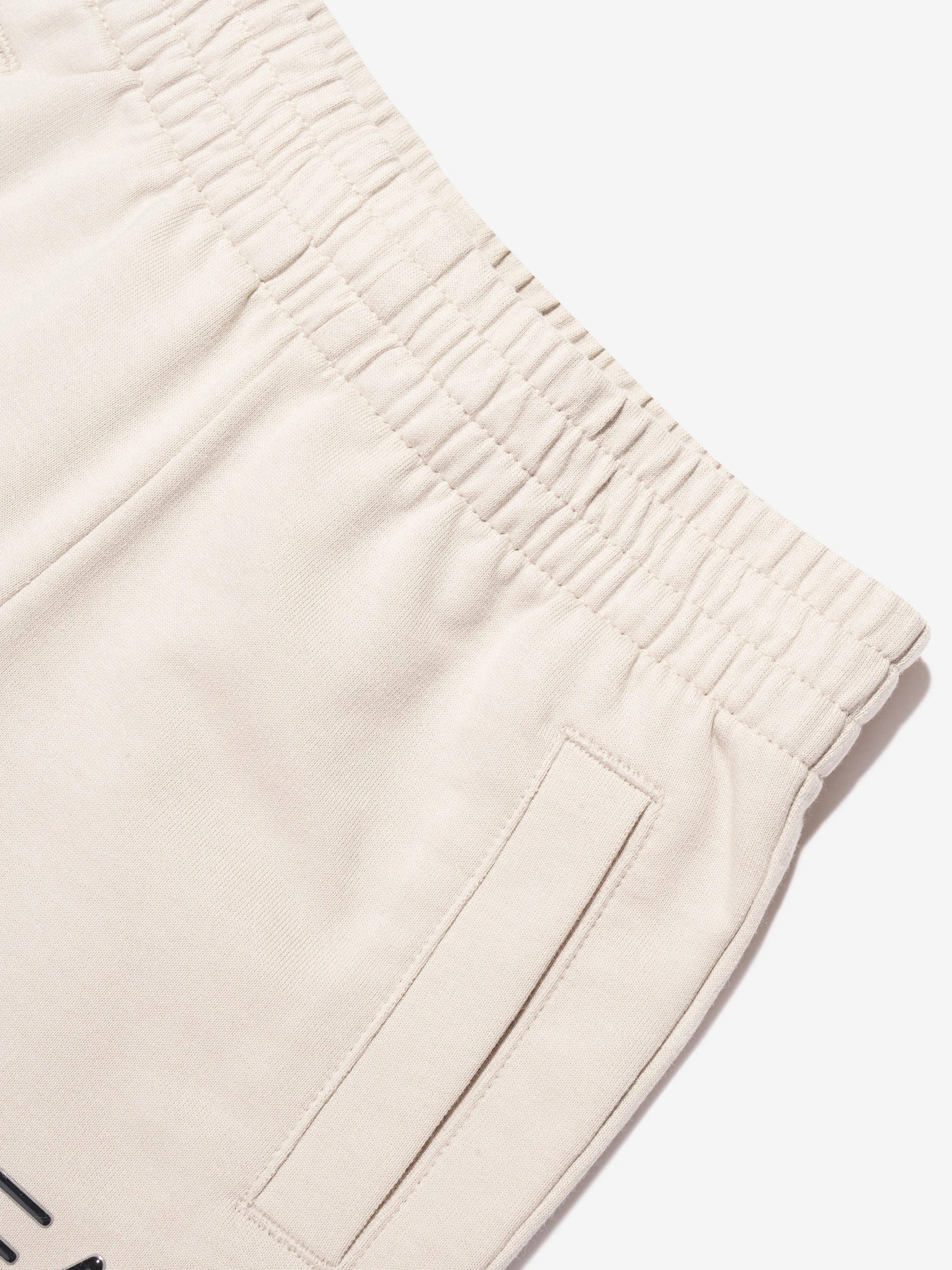 EA7 Emporio Armani Boys Logo Bermuda Shorts in Beige