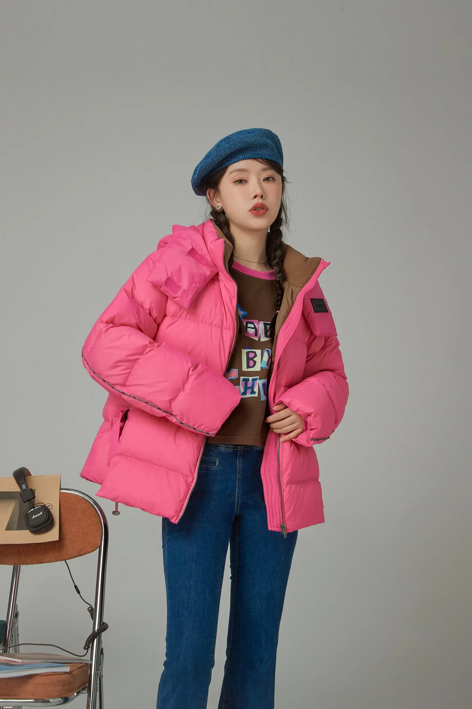 Fast Forward Oversized Hooded Padded Jacket