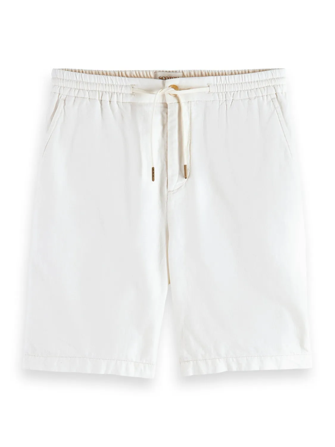 Fave - Twill Linen Bermuda Shorts