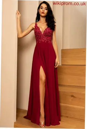 Formal Dresses V-Neck Chiffon Dresses Madyson A-line