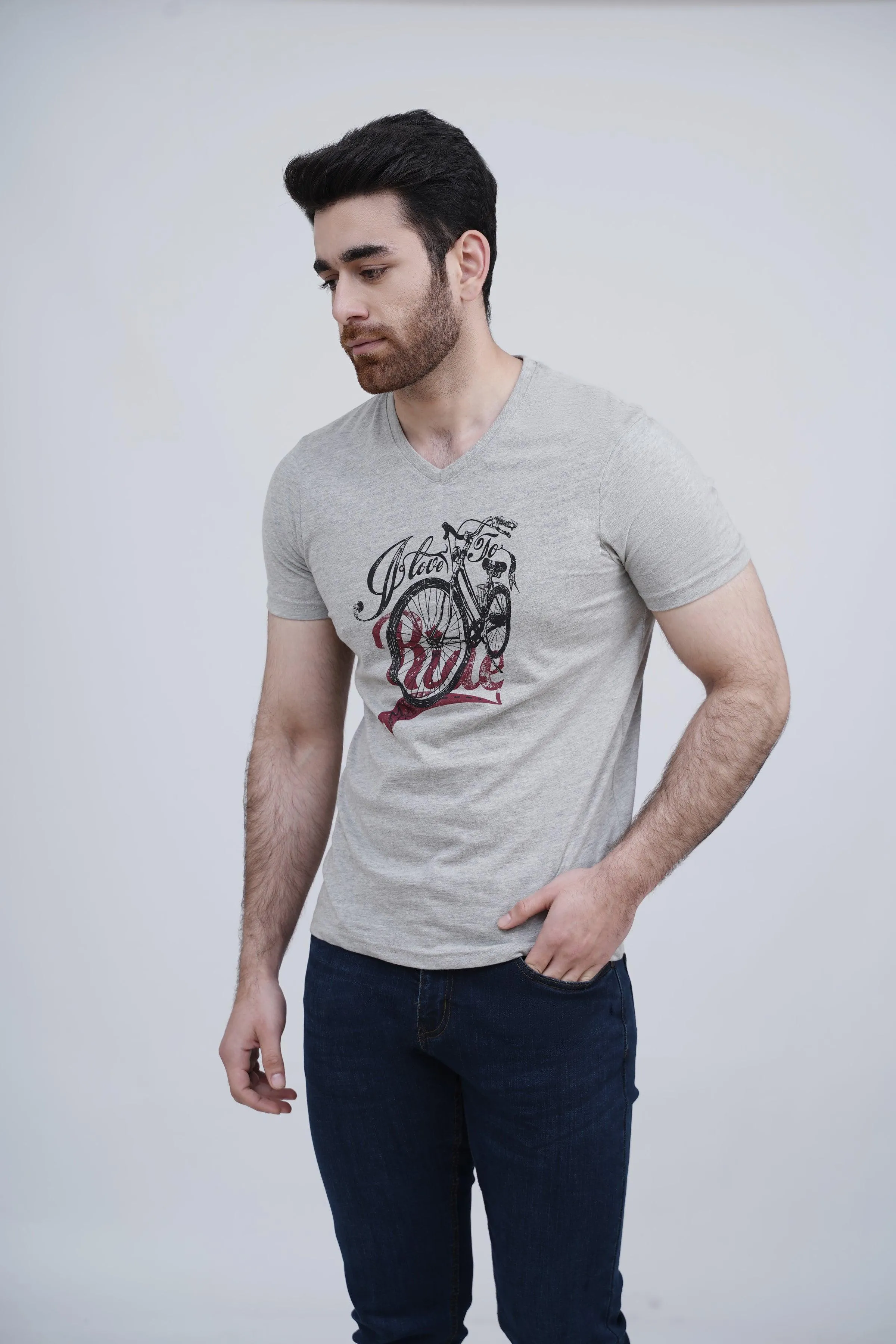 GRAPHIC T SHIRT HYDER GREY