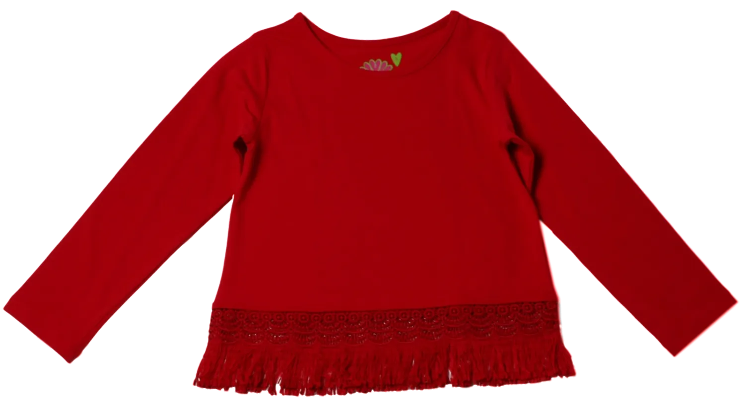 Hayley Long Sleeve Top Red