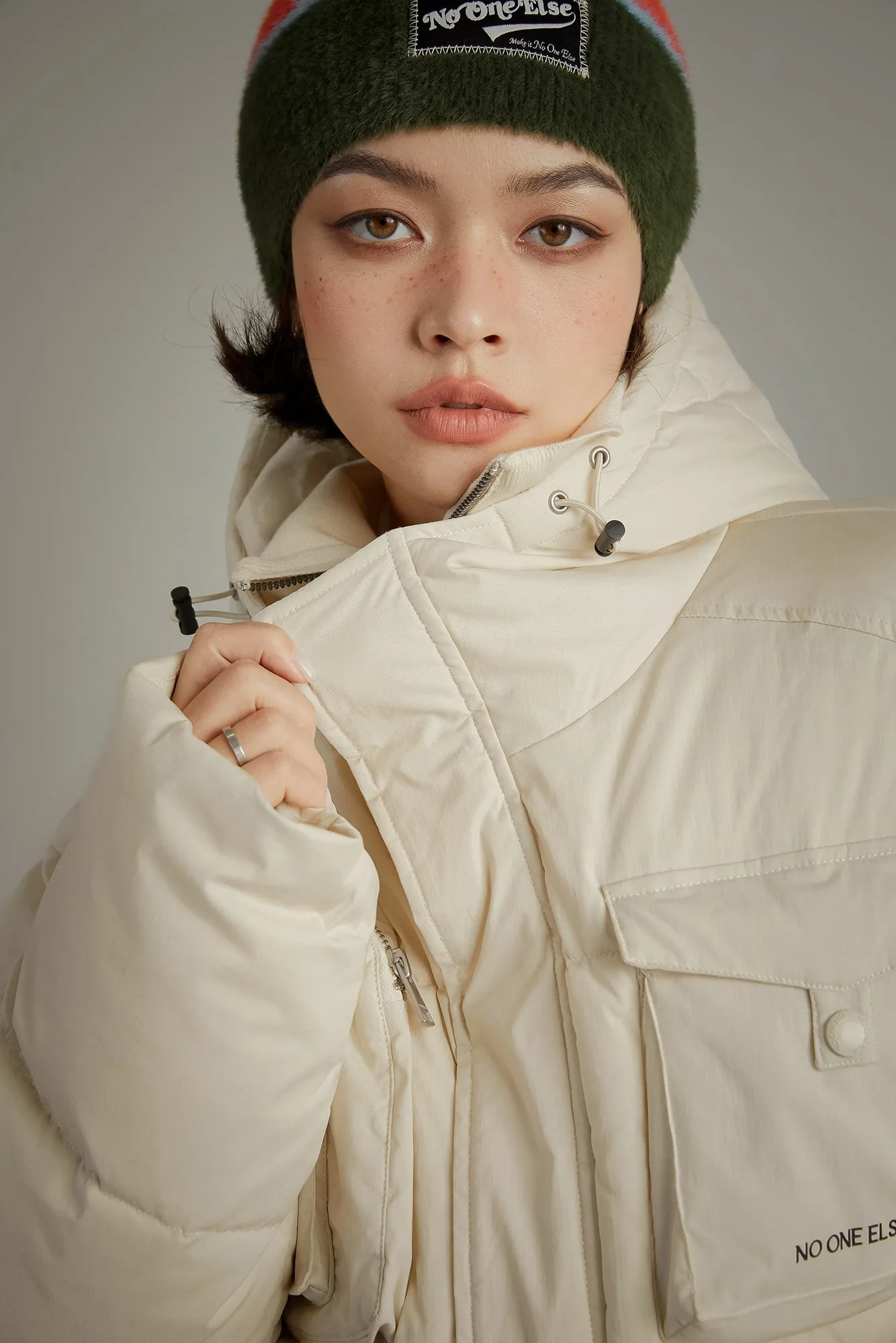 Hooded Multi-Pocket Padded Jacket