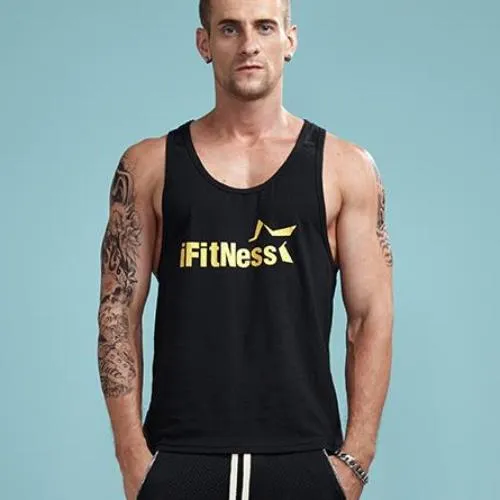 iFitness Printed Sleeveless Shirt