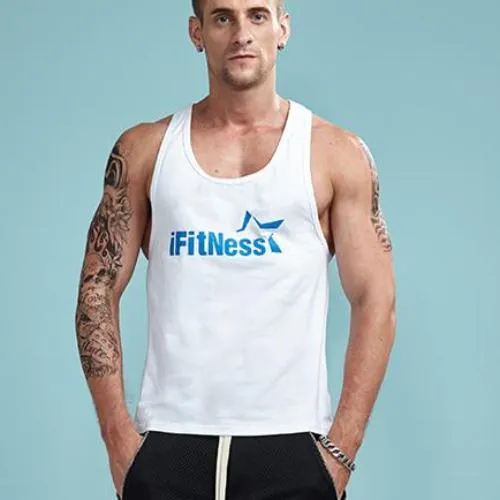 iFitness Printed Sleeveless Shirt