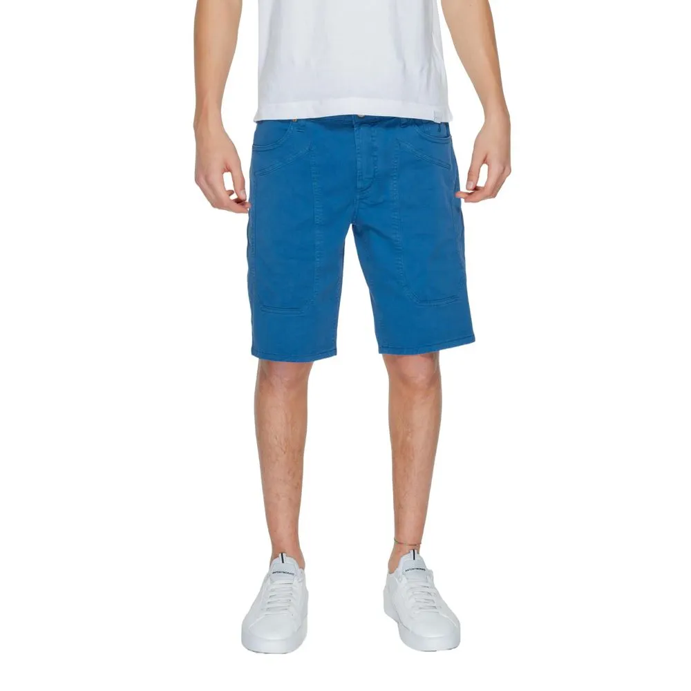 Jeckerson Blue Cotton Short