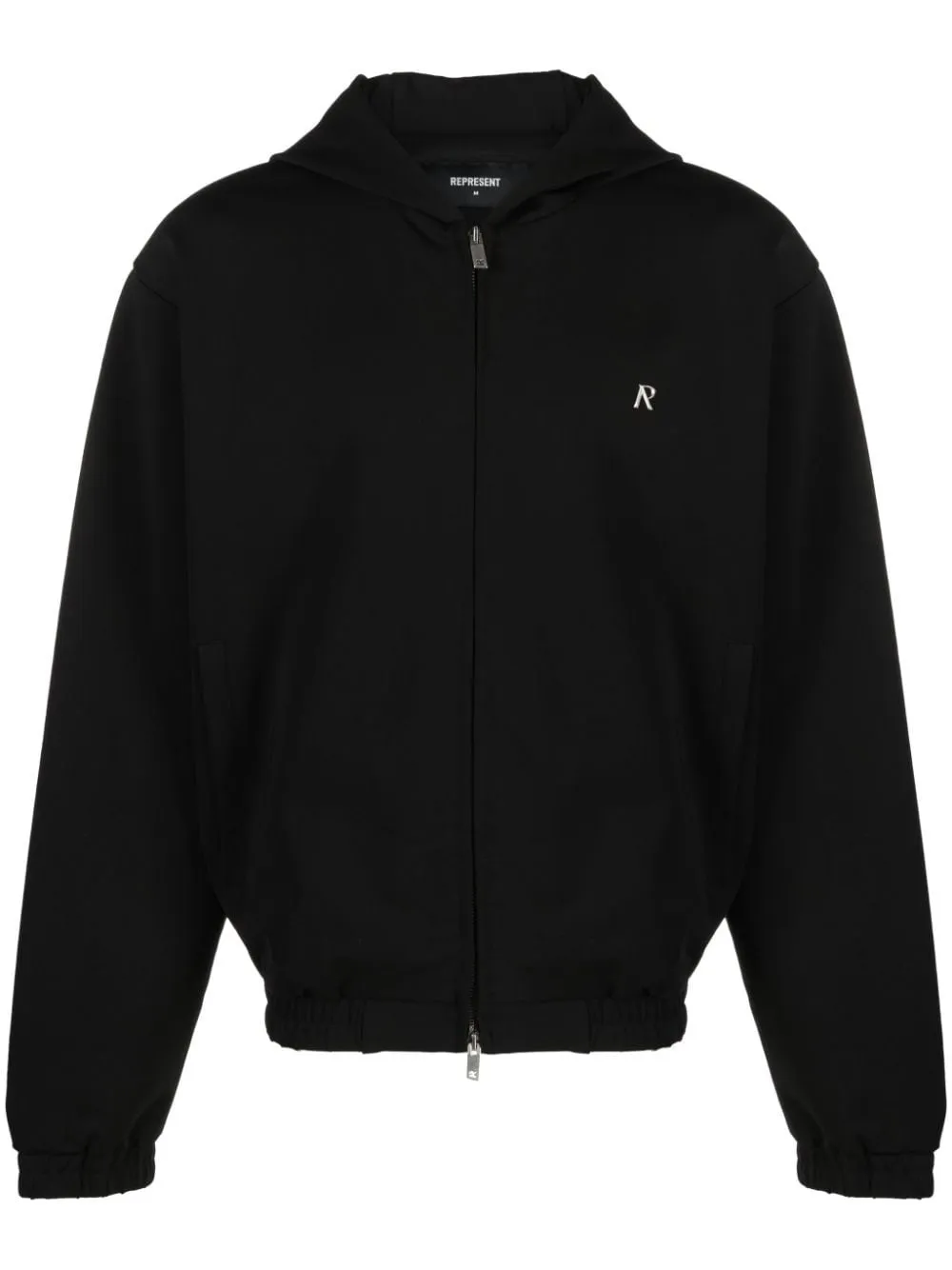 LOGO-PLAQUE HOODED JACKET