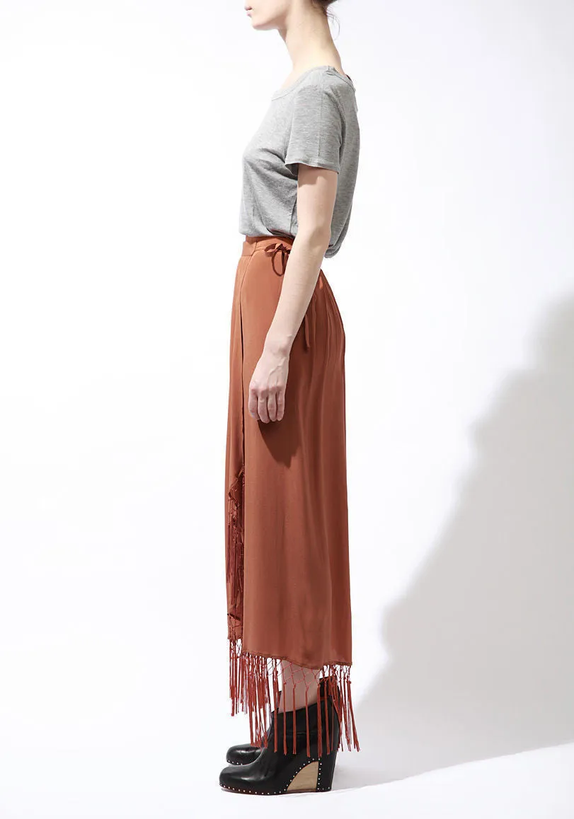 Long Fringe Skirt