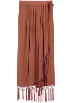 Long Fringe Skirt