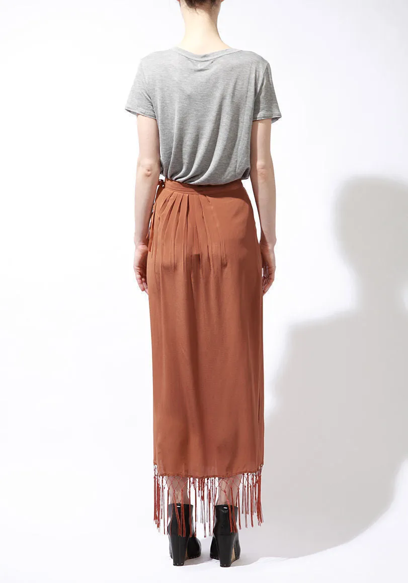 Long Fringe Skirt