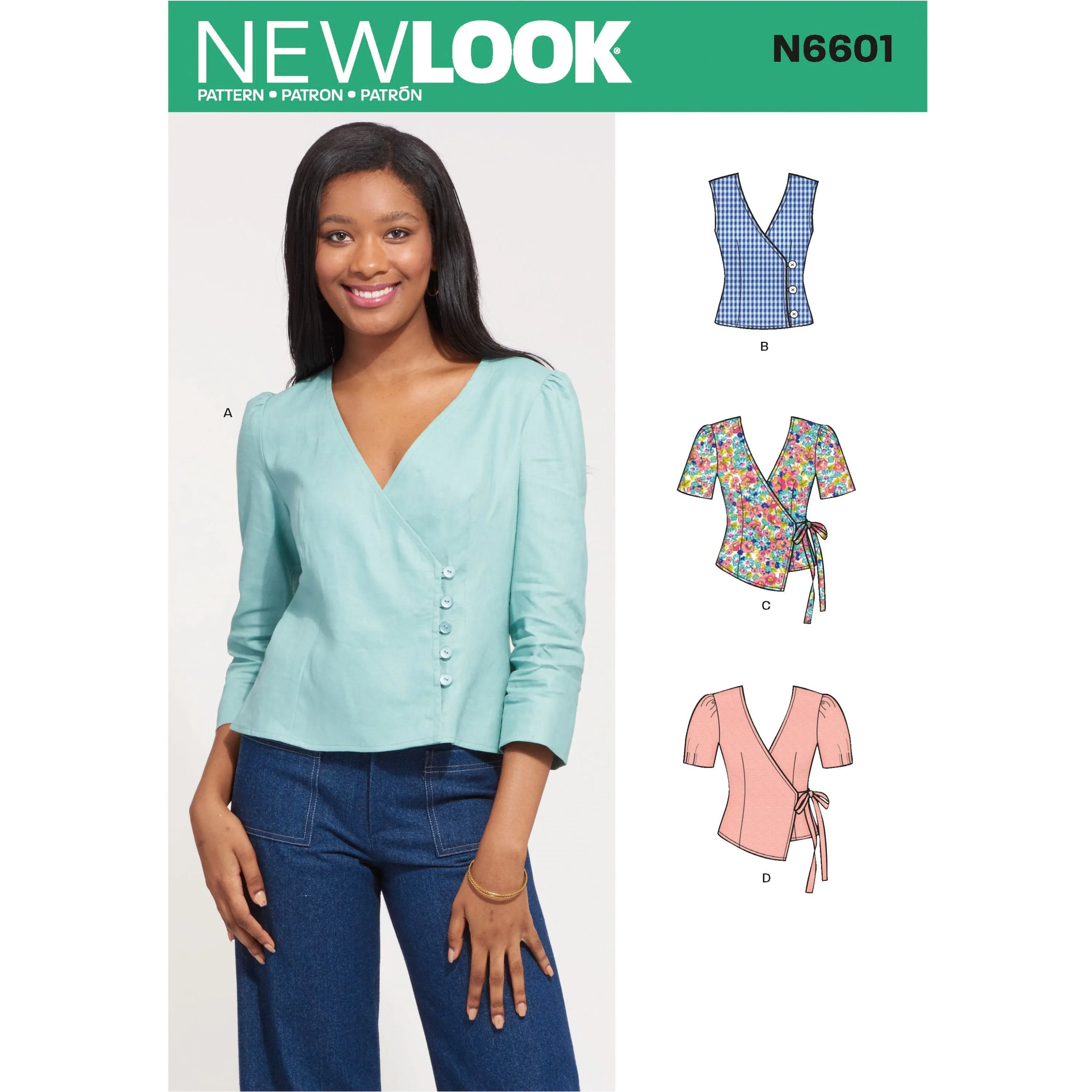 New Look Sewing Pattern 6601 Tops