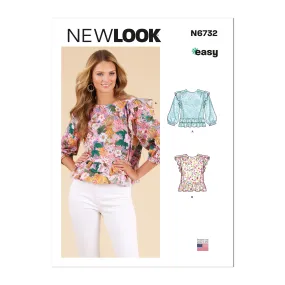 Newlook Pattern 6732  Misses' Tops