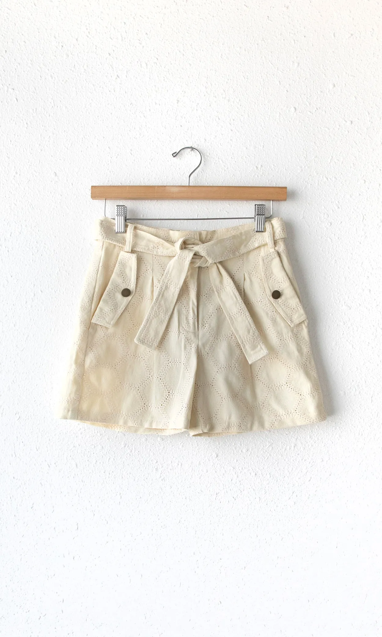 Nola Embroidered Twill Shorts