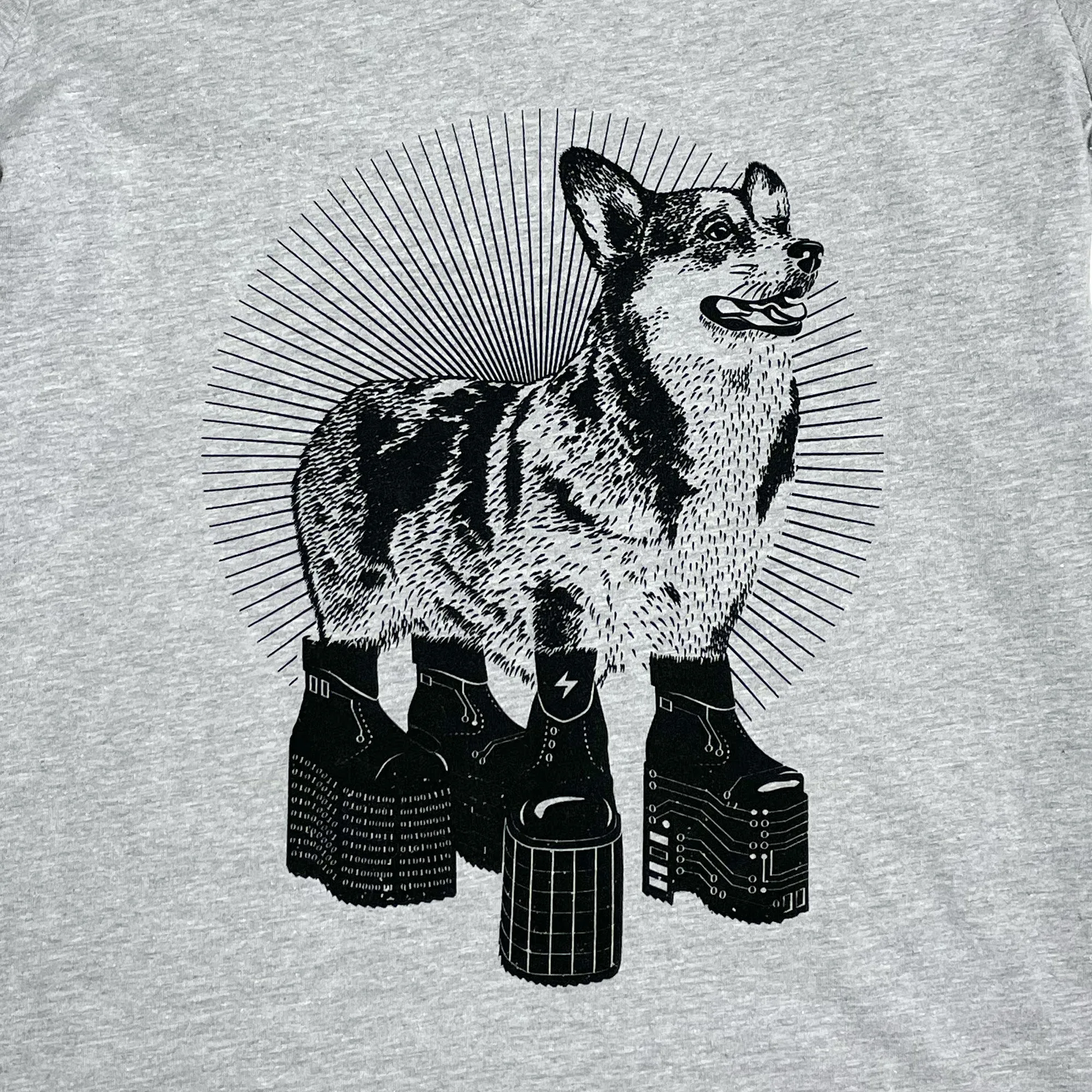 Platform Corgi Womens T-shirt