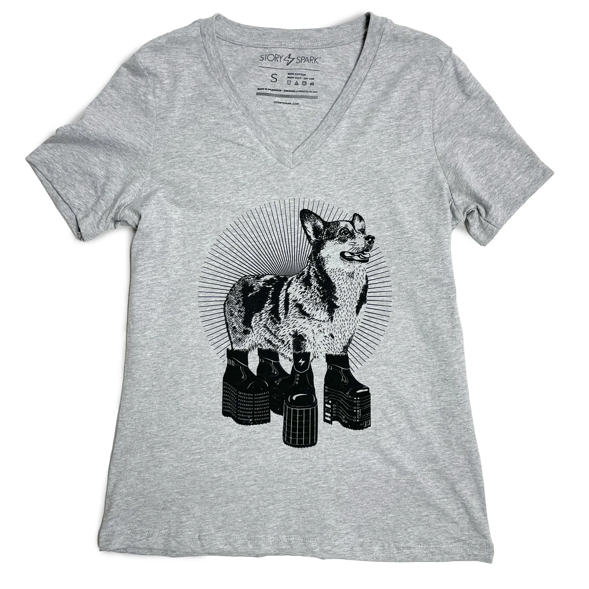 Platform Corgi Womens T-shirt