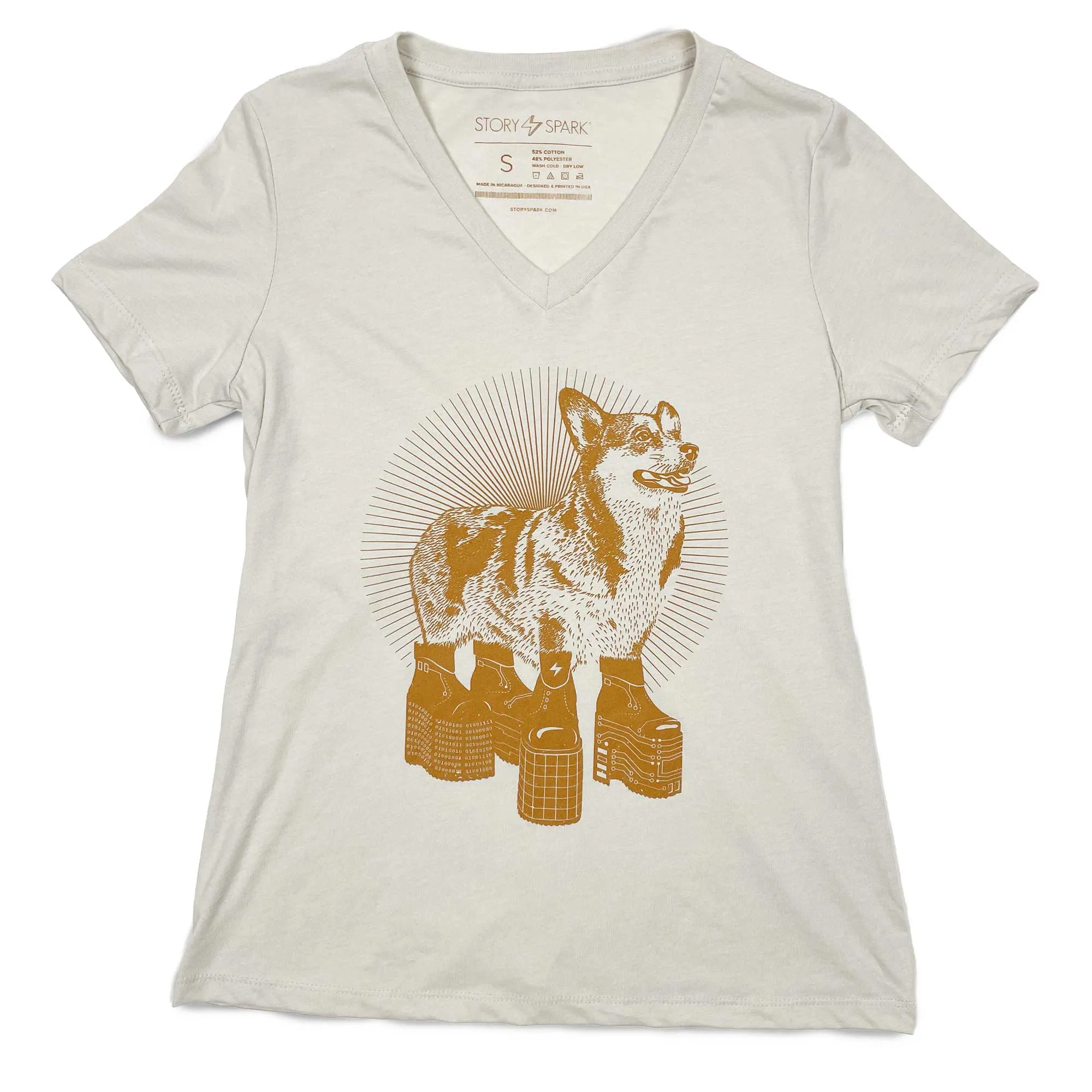 Platform Corgi Womens T-shirt