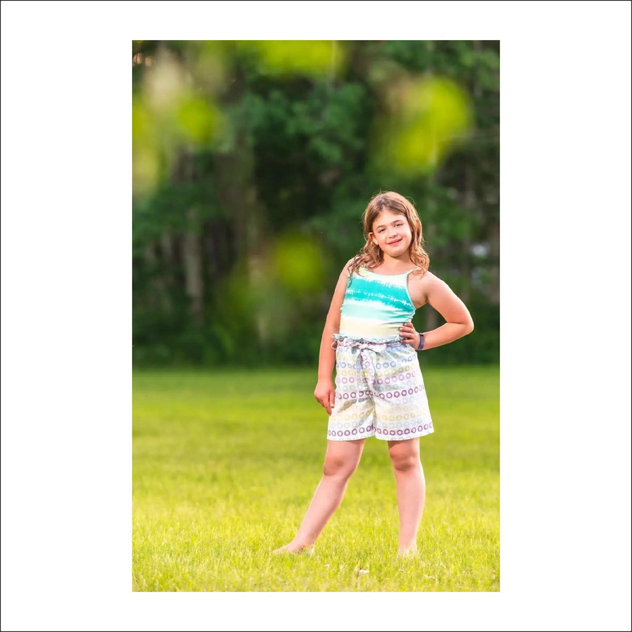 Port Orchard Paperbag Pants, Capris, Shorts | Child Sizes 12M-14 | Beginner Level Sewing Pattern