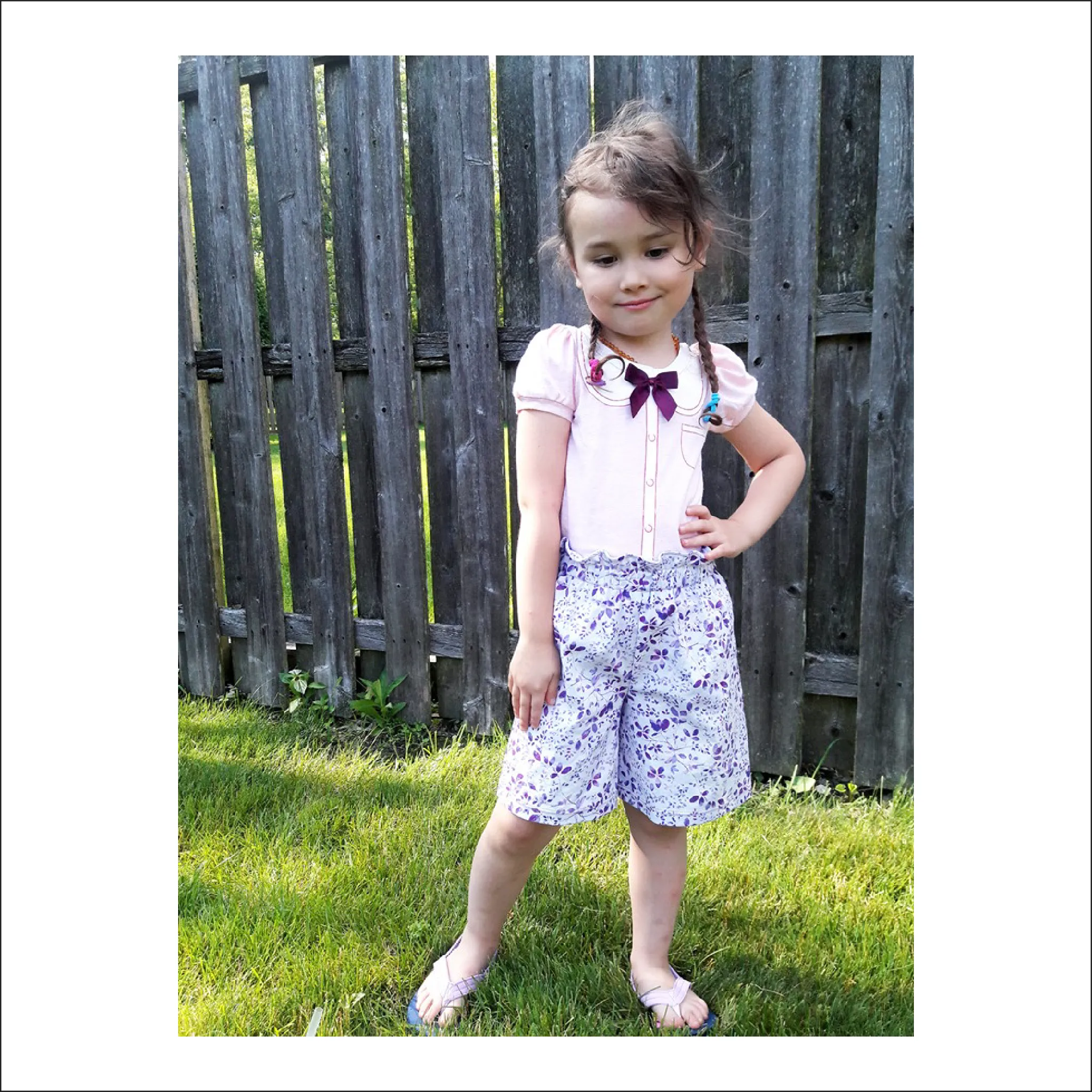 Port Orchard Paperbag Pants, Capris, Shorts | Child Sizes 12M-14 | Beginner Level Sewing Pattern