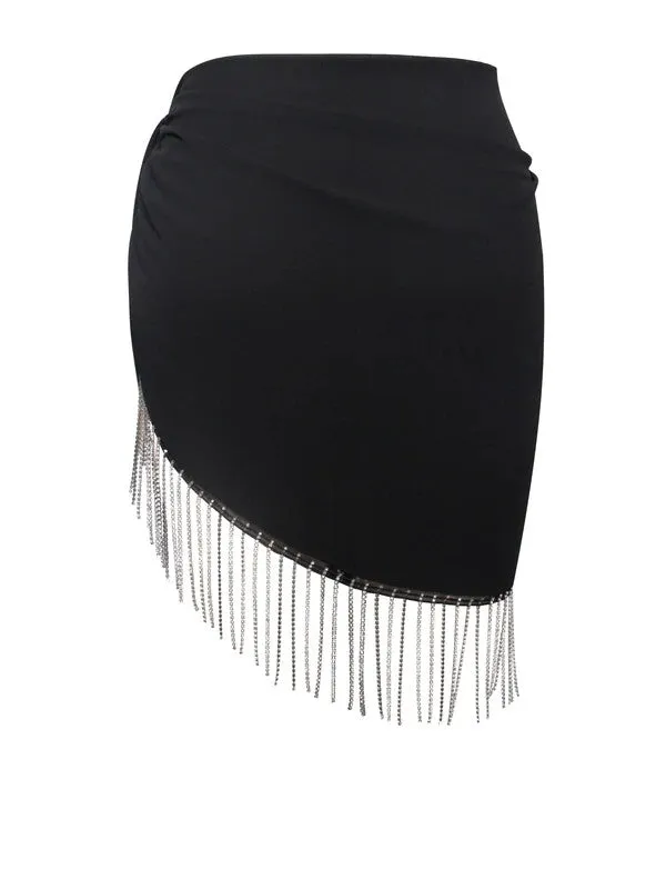 QUILL BLACK COVER UP SARONG SKIRT