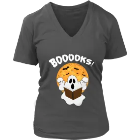 "BOOOOKS" V-neck Tshirt