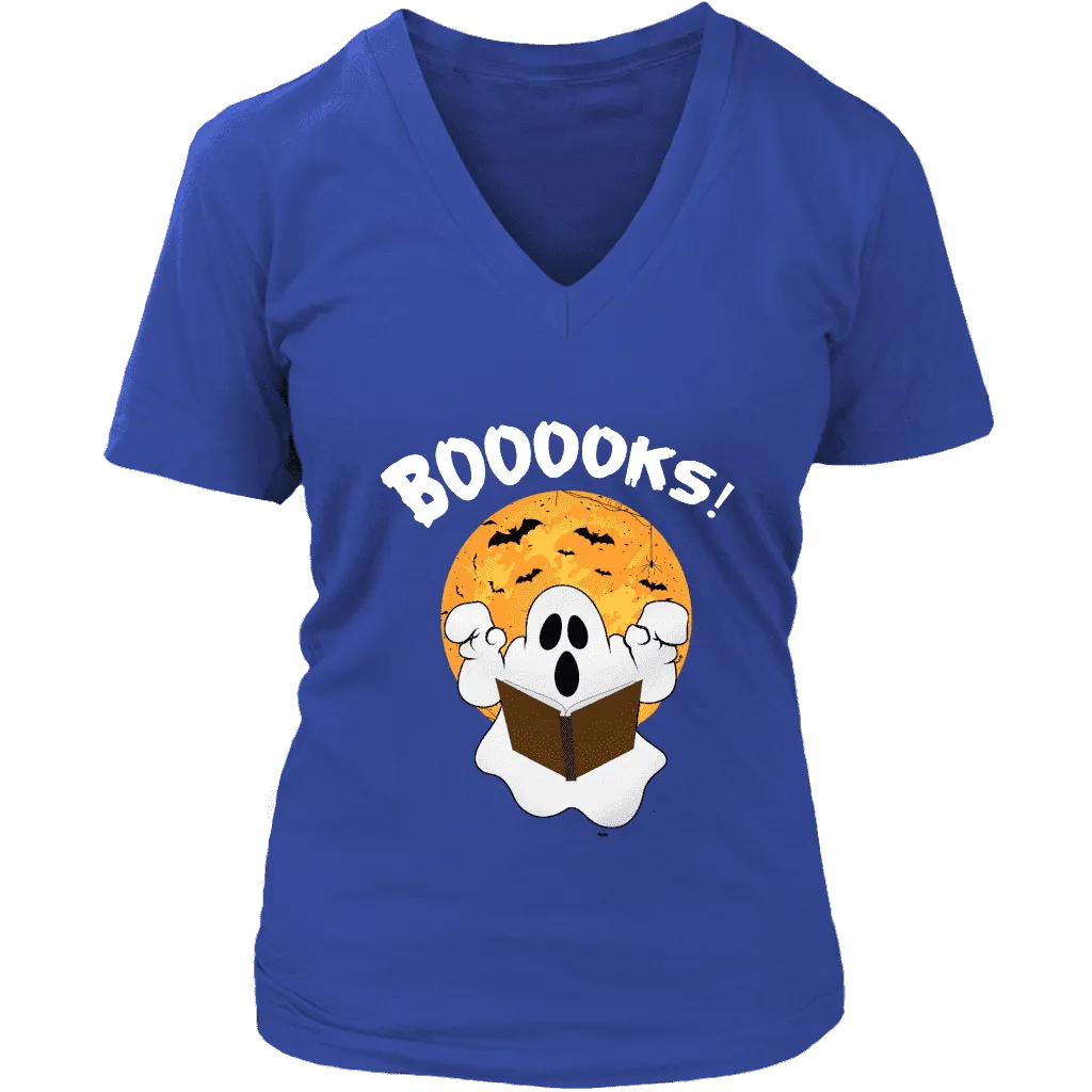 "BOOOOKS" V-neck Tshirt