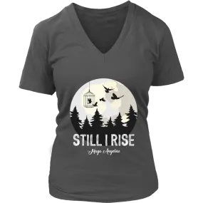 "Still I Rise" V-neck Tshirt