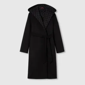 Reversible GG Silk Wool Blend Coat